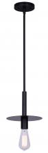  IPL696B01BK - Viggo 1 Light Pendant, Black Finish