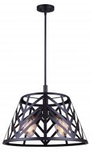  ICH635B04BK19 - Maud 4 Light Matte Black Modern Chandelier for Dining Rooms and Living Rooms