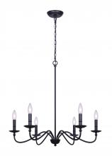  ICH691B06BK - BETTY 6 Light Chandelier