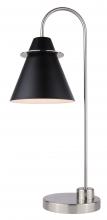  ITL1076A22BKN - TALIA, ITL1076A22BKN -G-, BN + MBK Color, 1 Lt Table Lamp, 40W Type A, On-Off Switch on Cord, 7inch 