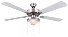  CF52KIN5BPT - CFan 52 IN, Kincade BPT, 5 Rev Blades, Alabaster Glass, 2 x 60W type A, LED Bulb Included