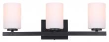  IVL1093A03BK - Jae 3 Light Vanity, Black Finish