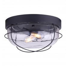  IOL410 - Outdoor, IOL4 BK, 1 Bulb Downlight, Clear Bevelled Glass Panels, 100W Type A