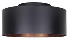  IFM440B16BK - Oxyura 2 Light Flush Mount, Black Finish