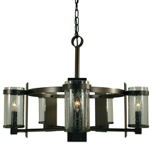  4435 MB/C - 5-Light Mahogany Bronze/Clear Glass Hammersmith Chandelier