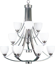 HOMEnhancements 15741 - Victoria 12-Light Chandelier - NK White Glass